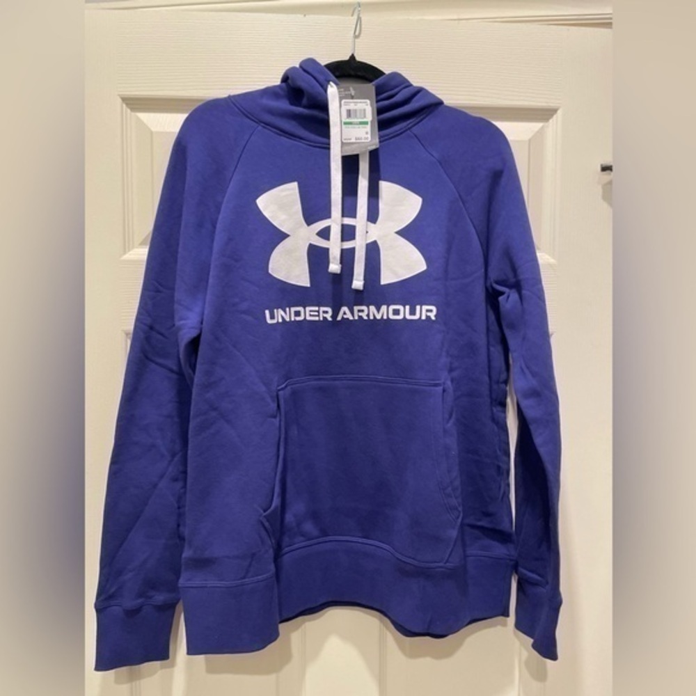 Large Loose Purple Under Armor Hoodie Size L